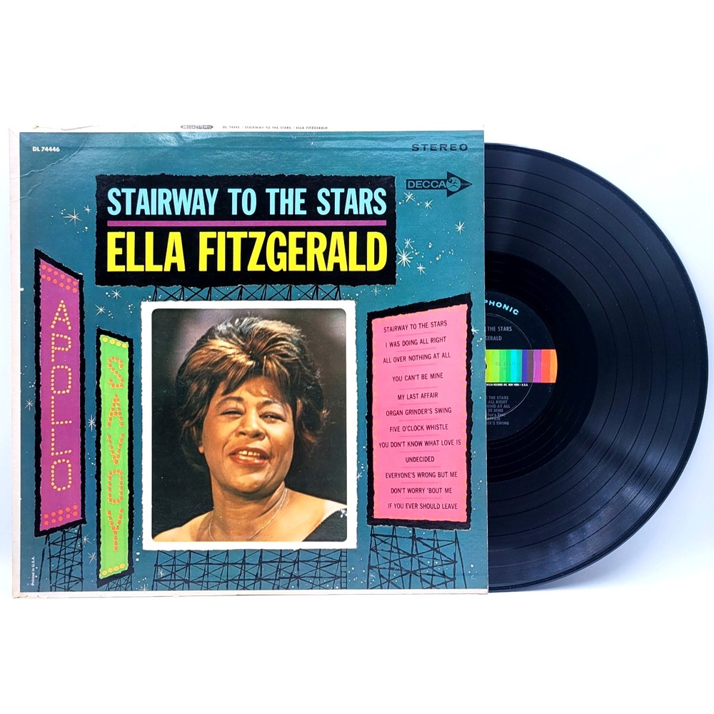 ELLA FITZGERALD - STAIRWAY TO THE STARS - JAZZ LP RECORD DECCA‎